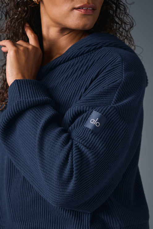 alo Women's Muse Hoodie - Navy