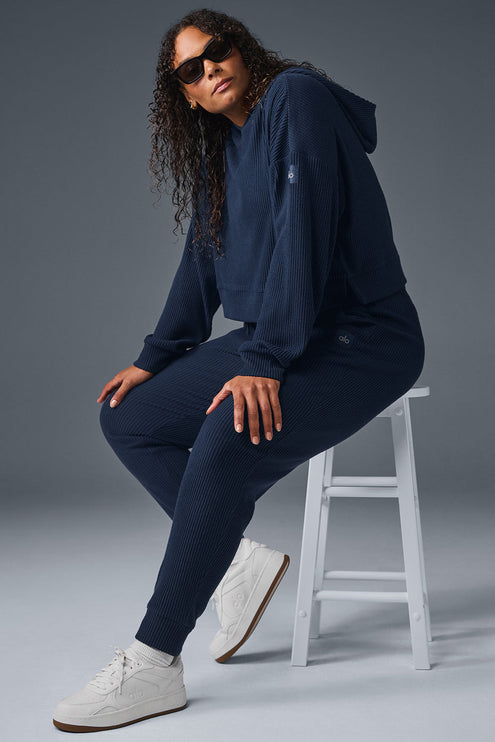 alo Women's Muse Hoodie - Navy