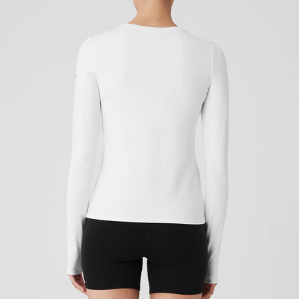 alo Women's Alosoft Finesse Long Sleeve - White
