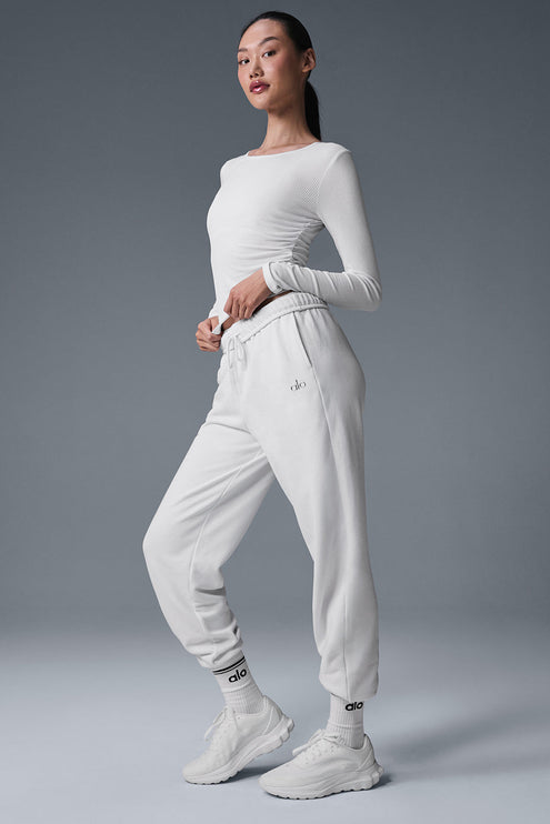 alo Women's Gather Long Sleeve - White