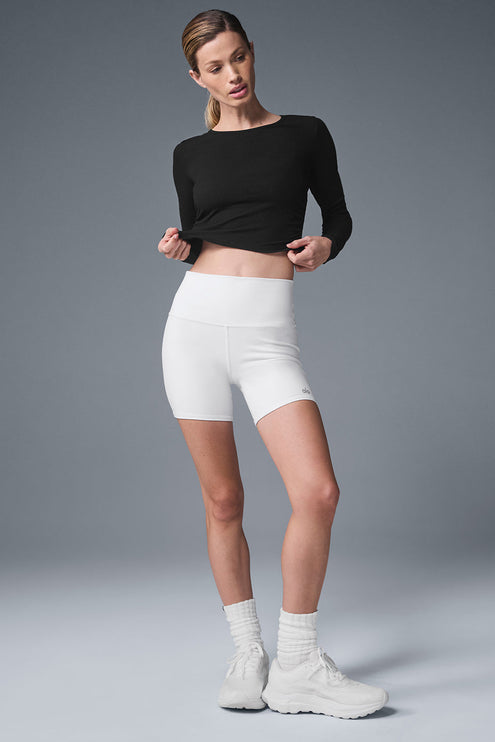 alo Women's Gather Long Sleeve - Black