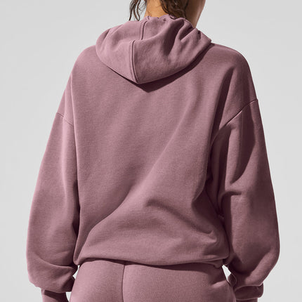 alo Women's Accolade Hoodie - Smoky Quartz