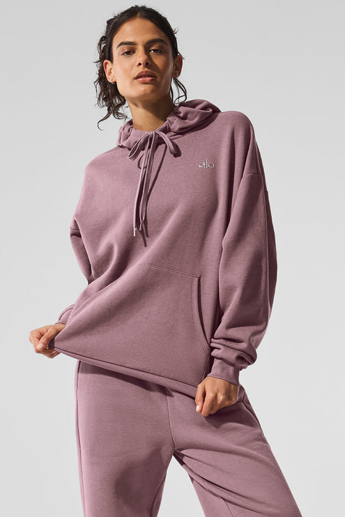 alo Women's Accolade Hoodie - Smoky Quartz