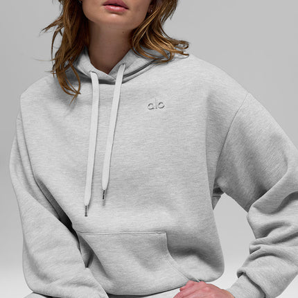 alo Women's Accolade Hoodie - Athletic Heather Grey
