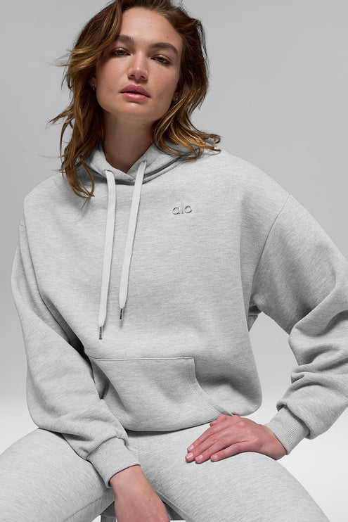 alo Women's Accolade Hoodie - Athletic Heather Grey