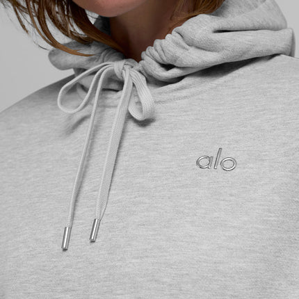 alo Women's Accolade Hoodie - Athletic Heather Grey