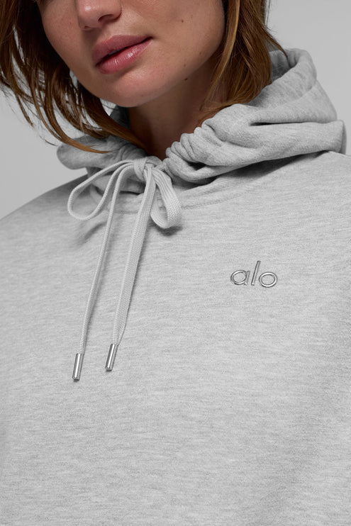 alo Women's Accolade Hoodie - Athletic Heather Grey