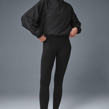 alo Women's Cropped Elevation Coverup - Black