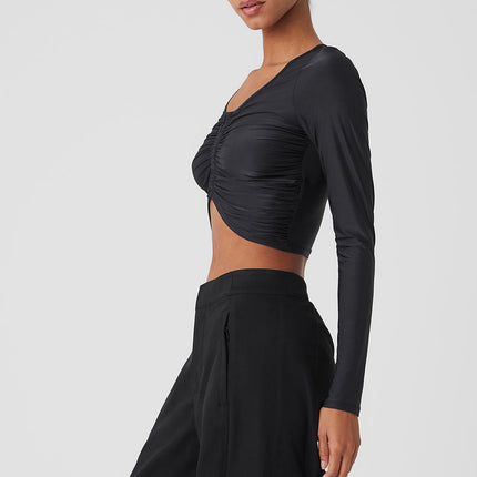 alo Women's Standout Long Sleeve - Black