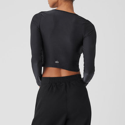alo Women's Standout Long Sleeve - Black