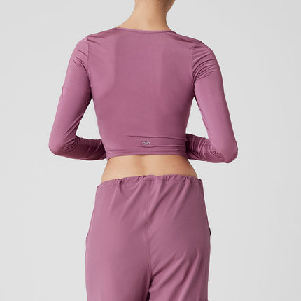 alo Women's Standout Long Sleeve - Soft Mulberry