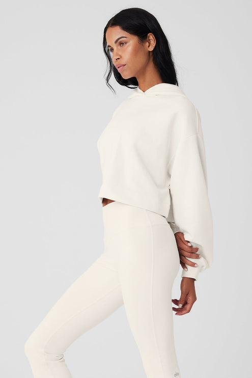 alo Women's Bae Hoodie - Ivory