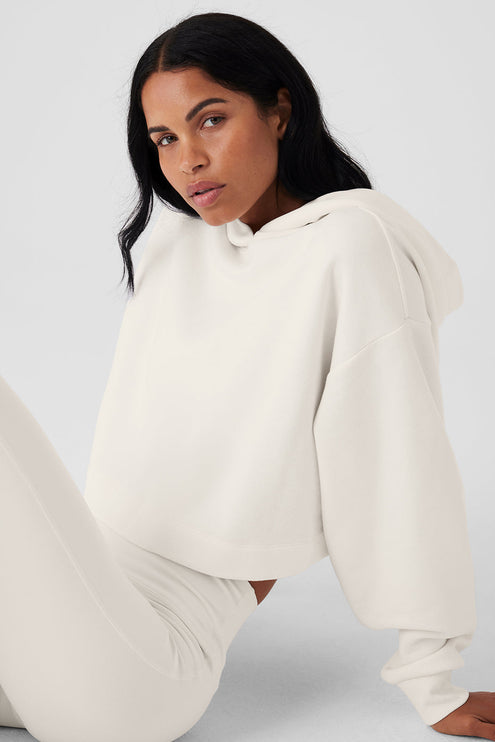 alo Women's Bae Hoodie - Ivory