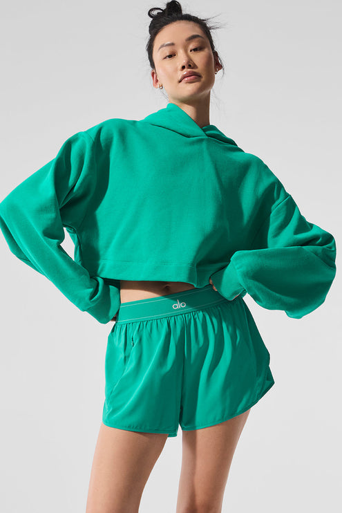 alo Women's Bae Hoodie - Spruce Green