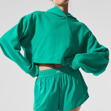 alo Women's Bae Hoodie - Spruce Green