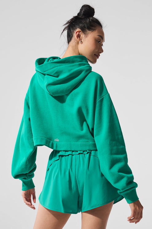 alo Women's Bae Hoodie - Spruce Green