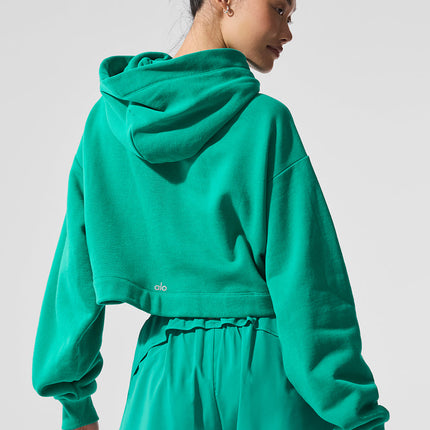 alo Women's Bae Hoodie - Spruce Green