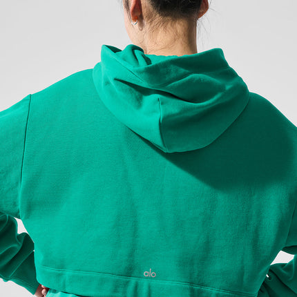 alo Women's Bae Hoodie - Spruce Green