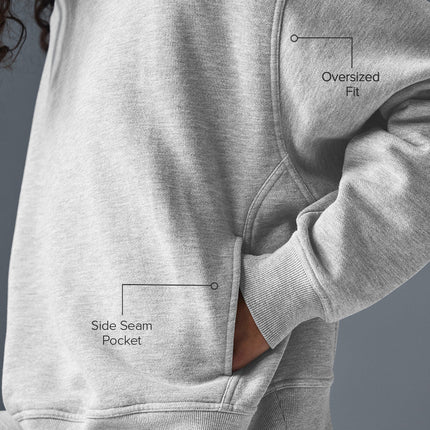 alo Women's Hazy Mock Neck Pullover - Athletic Heather Grey
