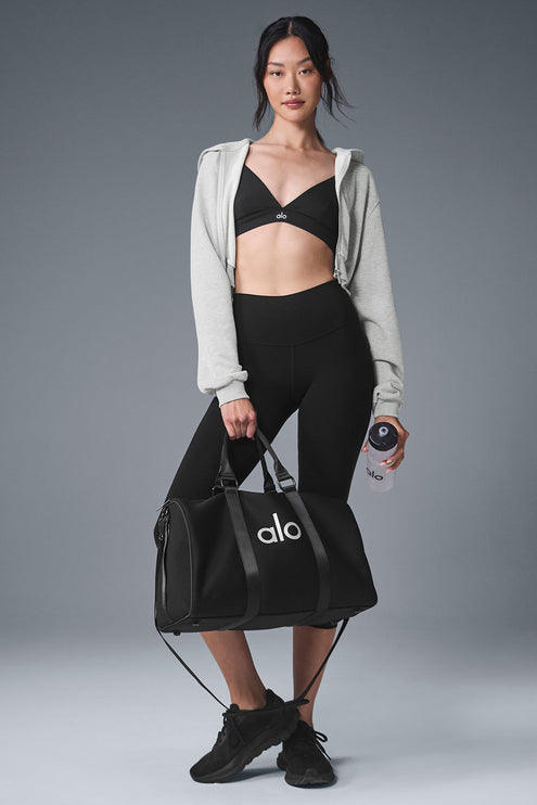alo Women's Sweet Escape Zip Up Hoodie - Athletic Heather Grey