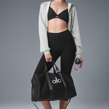 alo Women's Sweet Escape Zip Up Hoodie - Athletic Heather Grey