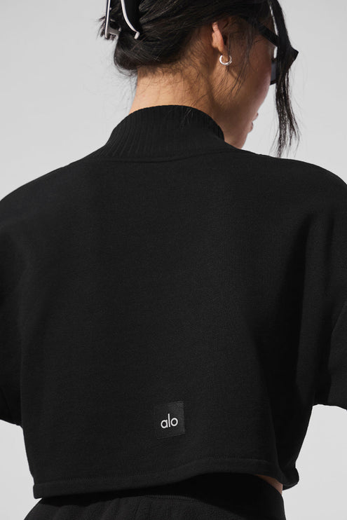 alo Women's Cropped Serenity Coverup - Black