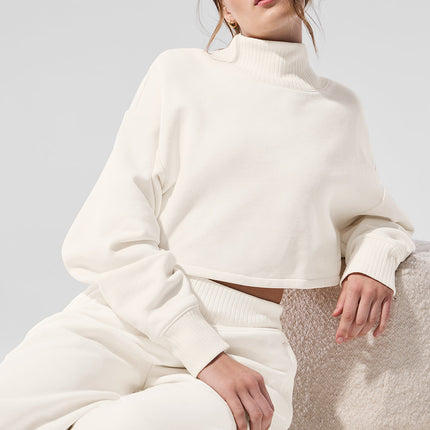 alo Women's Cropped Serenity Coverup - Ivory