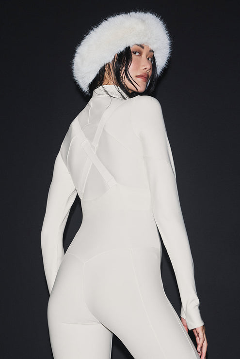 alo Women's Airlift Winter Warm Ski Time Long Sleeve - Ivory