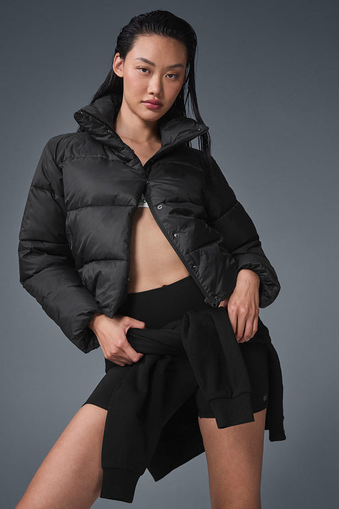 alo Women's Gold Rush Puffer - Black