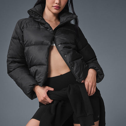 alo Women's Gold Rush Puffer - Black