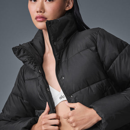 alo Women's Gold Rush Puffer - Black