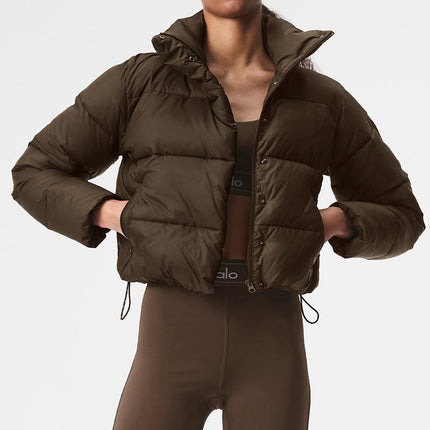 alo Women's Gold Rush Puffer - Espresso