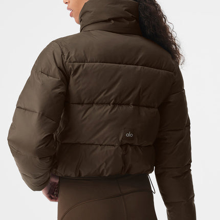 alo Women's Gold Rush Puffer - Espresso