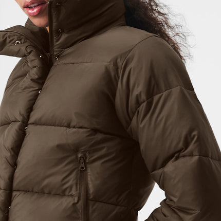 alo Women's Gold Rush Puffer - Espresso