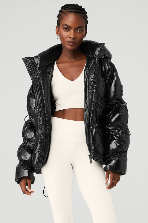 alo Women's Stunner Puffer Jacket - Black