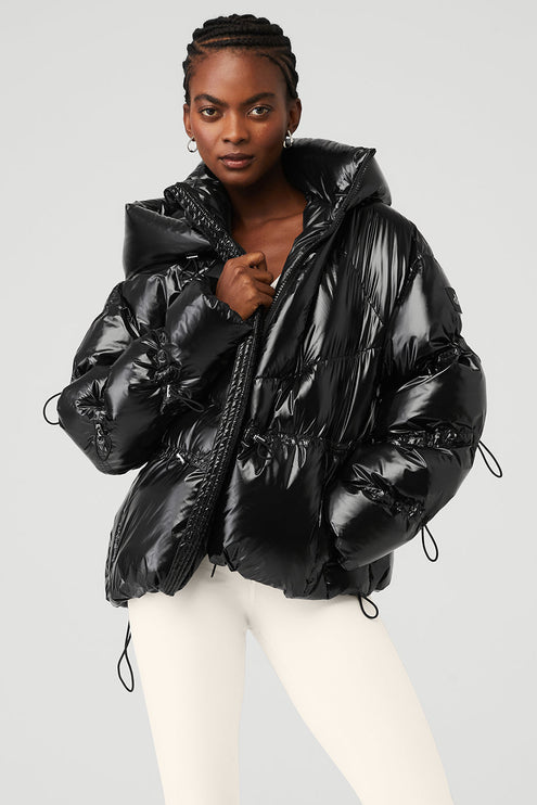 alo Women's Stunner Puffer Jacket - Black