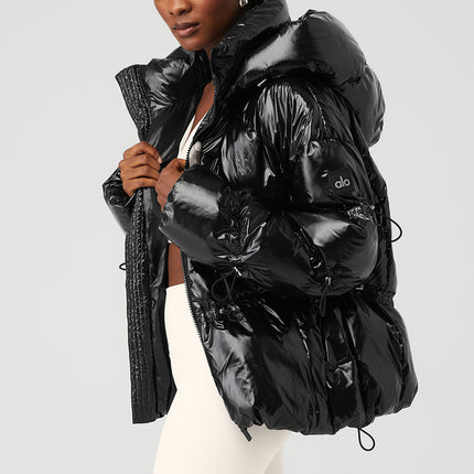 alo Women's Stunner Puffer Jacket - Black