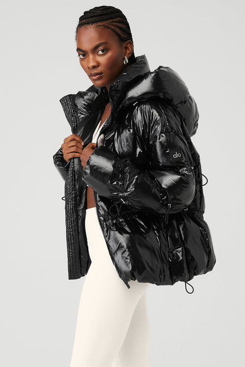 alo Women's Stunner Puffer Jacket - Black