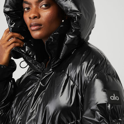 alo Women's Stunner Puffer Jacket - Black