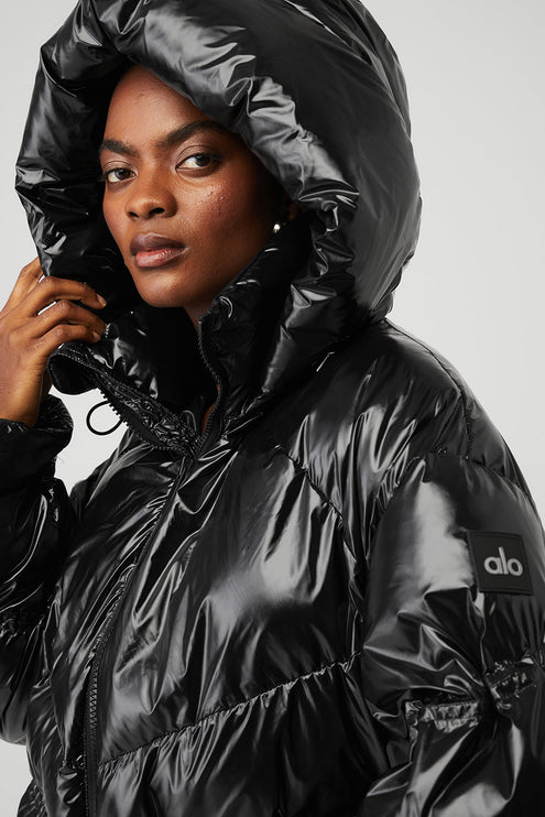 alo Women's Stunner Puffer Jacket - Black