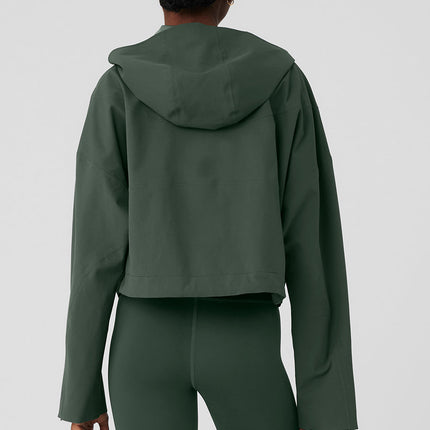 alo Women's Rain Or Shine Jacket - Dark Cactus