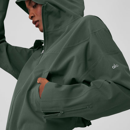 alo Women's Rain Or Shine Jacket - Dark Cactus