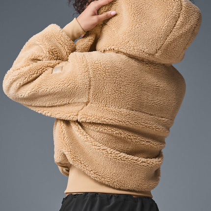 alo Women's Foxy Sherpa Jacket - Camel