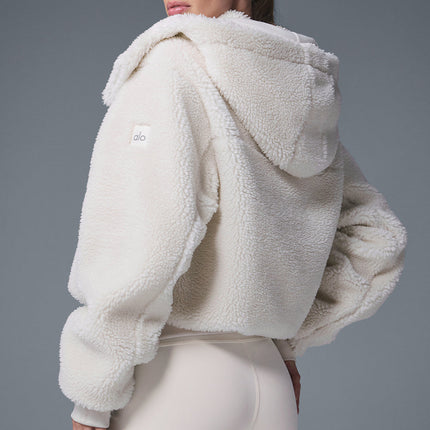 alo Women's Foxy Sherpa Jacket - Ivory
