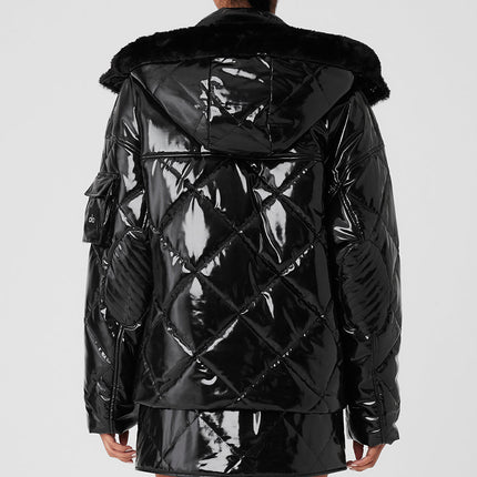 alo Women's Snomoto Puffer Jacket - Black