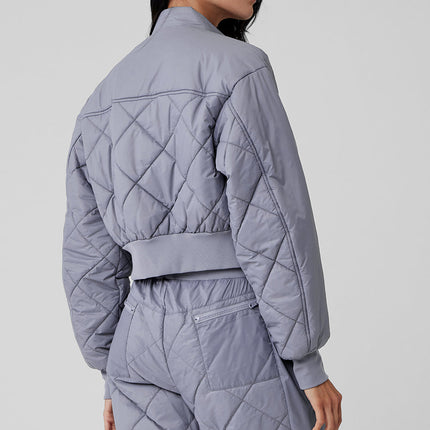 alo Women's Snowrider Puffer Jacket - Fog