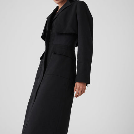 alo Women's Formation Trench Coat - Black
