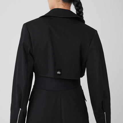 alo Women's Formation Trench Coat - Black