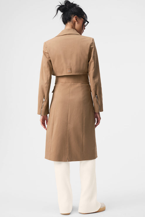 alo Women's Formation Trench Coat - Toasted Almond