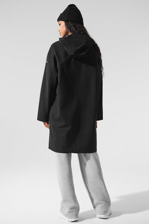 alo Women's Rain Or Shine Long Coat - Black
